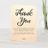 Golden Orange Sommermeere Hochzeit Programm (Rückseite)