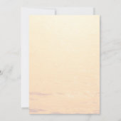 Golden Orange Sommermeere Hochzeit Save The Date (Rückseite)