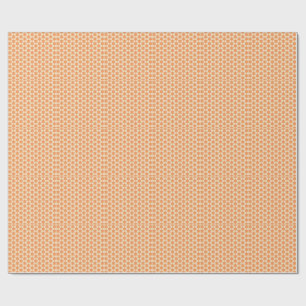 Golden/Orange Stars Muster Geschenkpapier