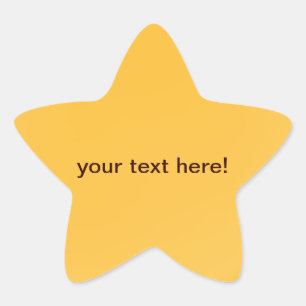 Golden Orange - Sternaufkleber Stern-Aufkleber