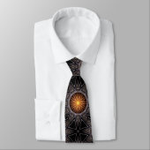 Golden Orb Tower Pattern 00120150507220114 Krawatt Krawatte (Gebunden)