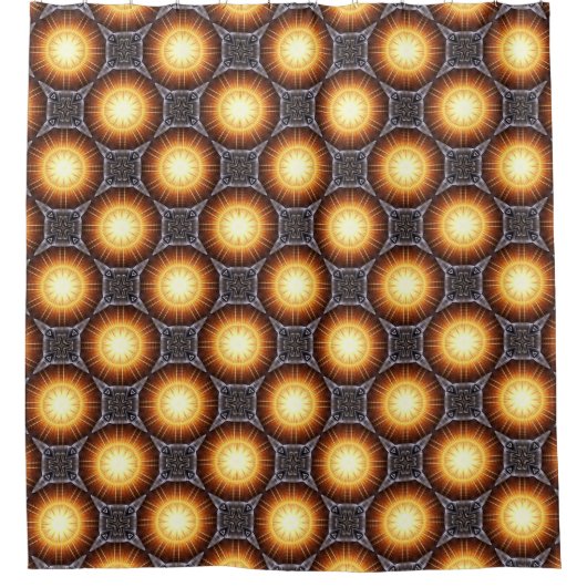 Golden Orb Tower Pattern 7220339 Duschvorhang (Vorderseite)