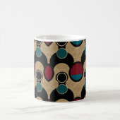 Golden Orbit Bold Circles Abstract Throw Cushion Kaffeetasse (Mittel)