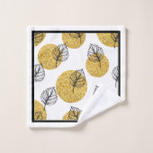 Golden Orbs Badhandtuch Set (Waschlappen)