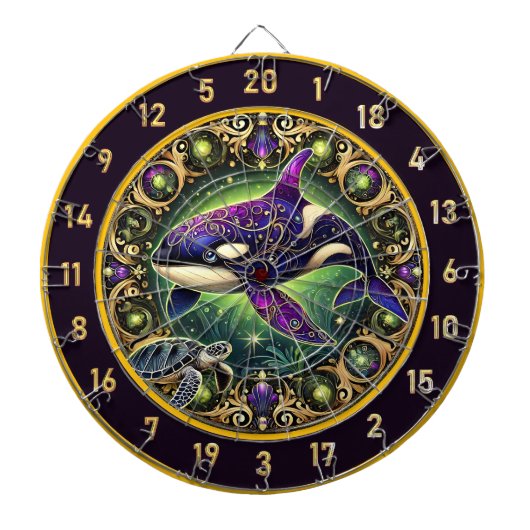 Golden Orca Turtle Locarno Dartscheibe (vorne)