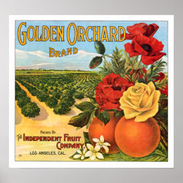 Golden Orchard Los Angeles Poster