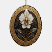 Golden Orchid Design Keramik Ornament (Rechts)