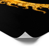 Golden Orial Dragon 02 (rechts) Poster (Ecke)