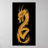 Golden Orial Dragon 02 (rechts) Poster (Vorne)