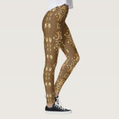 Golden Oriental Baroque Klassisches Muster Leggings (Rechts)