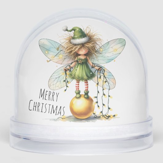 Golden Ornament Fairy Schneekugeln (Vorderseite)