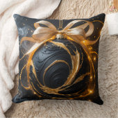 Golden Ornament Glamour Throw Pillow Kissen (Decke)