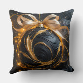 Golden Ornament Glamour Throw Pillow Kissen (Rückseite)
