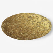 Golden ornament pappteller (Schrägansicht)