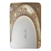 Golden Ornate Bath Mat Badematte (Vorderseite Vertikal)