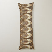 Golden Ornate Body Pillow Seitenschläferkissen (Rückseite (Vertikal))