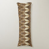 Golden Ornate Body Pillow Seitenschläferkissen (Vorderseite Vertikal)