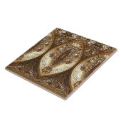 Golden Ornate Ceramic Tile Fliese (Seite)