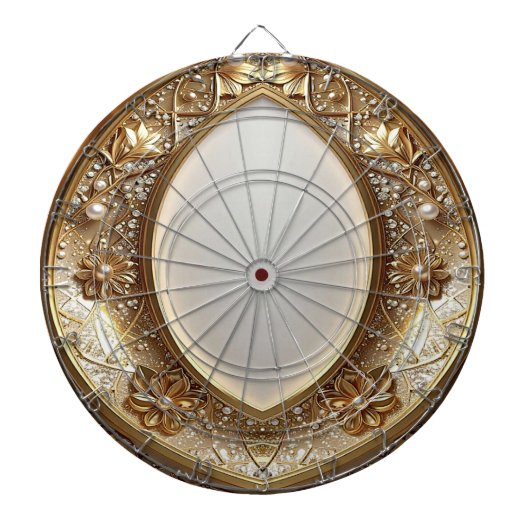 Golden Ornate Dartboard Dartscheibe (vorne)
