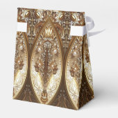 Golden Ornate Favor Box Geschenkschachtel (Rückseite)