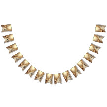 Golden Ornate Floral Bunting Flag