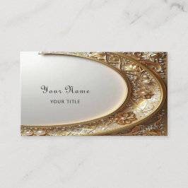 Golden Ornate Frame Business Card Visitenkarte
