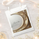 Golden Ornate Frame Favor Bag Geschenktütchen (Ausgeschnitten)