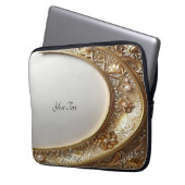Golden Ornate Frame Laptop Sleeve (Vorderseite Links)