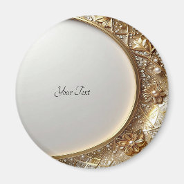 Golden Ornate Frame Magnet