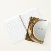 Golden Ornate Frame Notebook Notizblock (Innenseite)