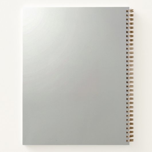 Golden Ornate Frame Notebook Notizblock (Rückseite)