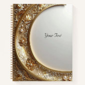 Golden Ornate Frame Notebook Notizblock (Vorderseite)