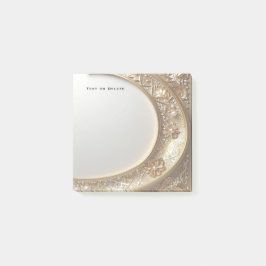 Golden Ornate Frame Post it Notes Post-it Klebezettel