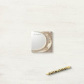 Golden Ornate Frame Post it Notes Post-it Klebezettel (Auf Schreibtisch)