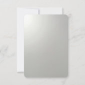 Golden Ornate Frame RSVP Card Karte (Rückseite)