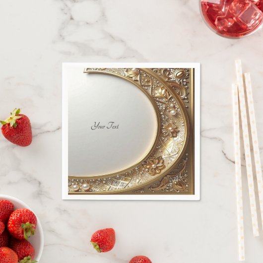 Golden Ornate Frame Serviette (Beispiel)