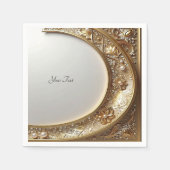 Golden Ornate Frame Serviette (Vorderseite)
