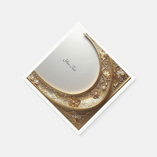 Golden Ornate Frame Serviette (Ecke)