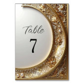 Golden Ornate Frame Table Number Tischnummer (Rückseite)