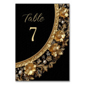 Golden Ornate Frame Table Number Tischnummer (Rückseite)