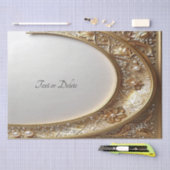 Golden Ornate Frame Tissue Paper Seidenpapier (Handwerk)