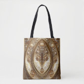 Golden Ornate Frame Tote Bag Tasche (Vorderseite)