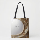 Golden Ornate Frame Tote Bag Tasche (Vorderseite)