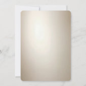 Golden Ornate Frame with Pearls Rehearsal Dinner Einladung (Rückseite)