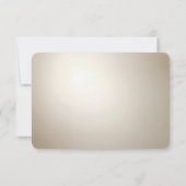 Golden Ornate Frame with Pearls RSVP Card (Rückseite)