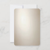 Golden Ornate Frame with Pearls RSVP Card Karte (Rückseite)