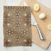 Golden Ornate Kitchen Towel Geschirrtuch (Viertel Falte)