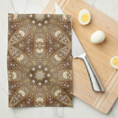 Golden Ornate Kitchen Towel Geschirrtuch (Viertel Falte)