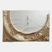 Golden Ornate Kitchen Towel Geschirrtuch (Horizontal)