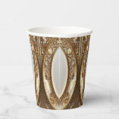 Golden Ornate Paper Cups Pappbecher (Rechts)